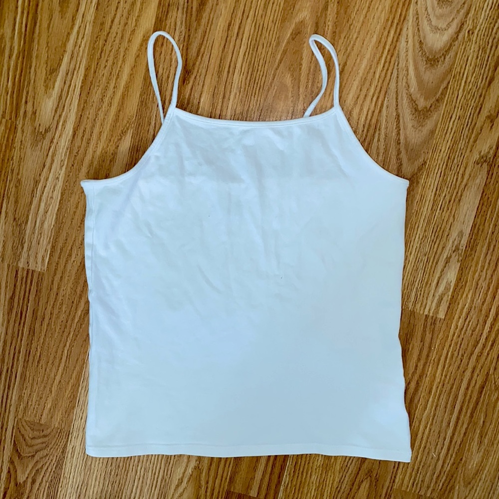 White cropped cami